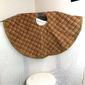 Jute “Plaid” Christmas Tree Skirt 48X48